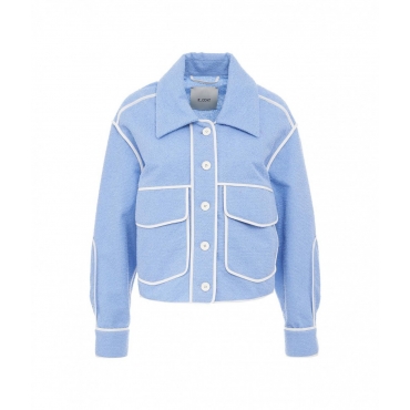 Frottee Jacke Blau