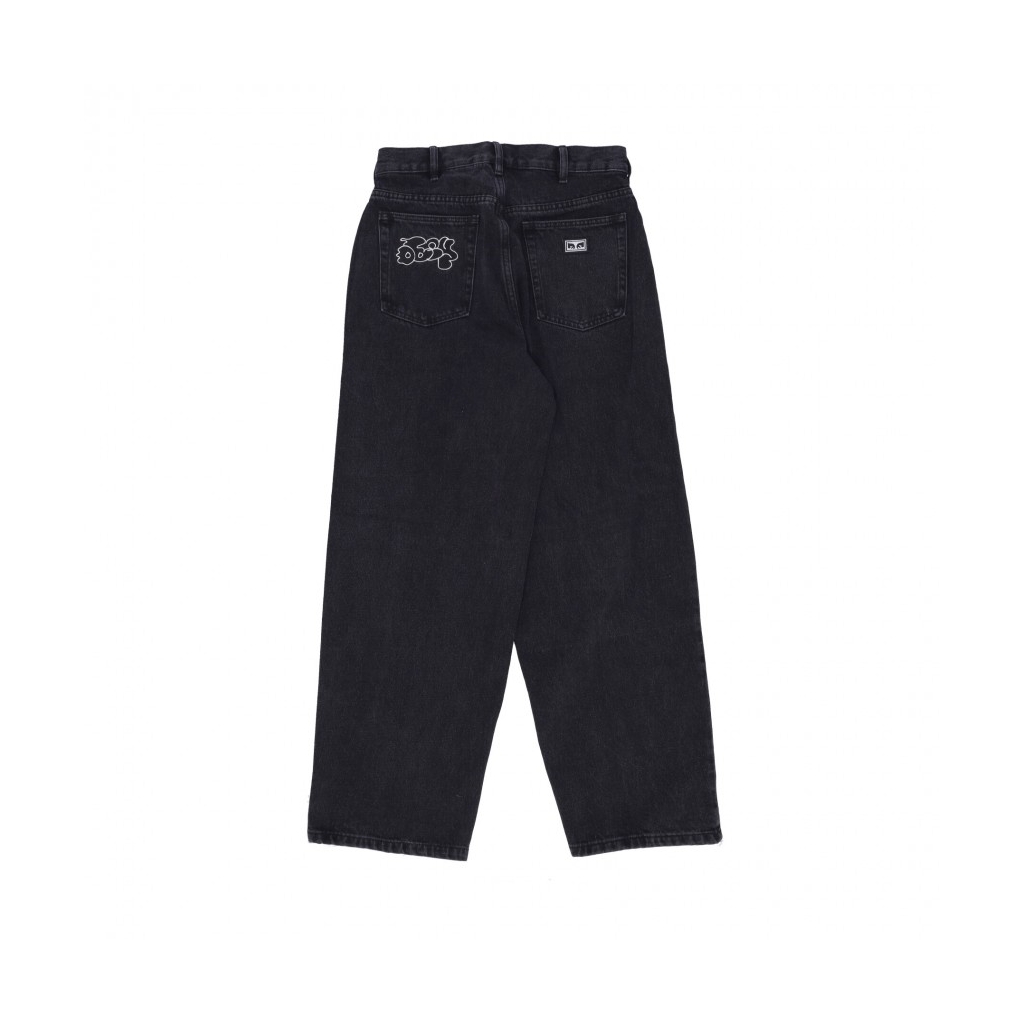 jeans uomo bigwig kingpin baggy denim pant FADED BLACK | Bowdoo.com