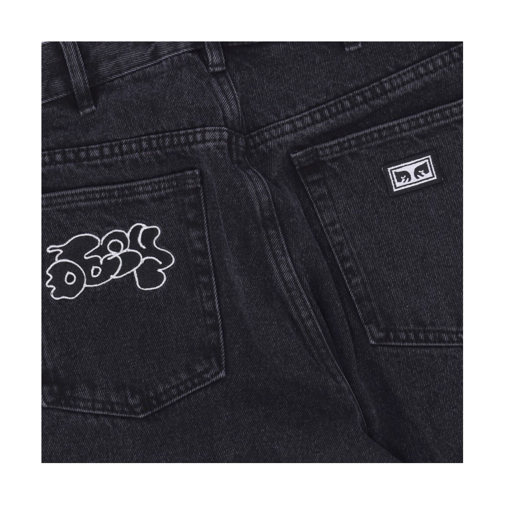jeans uomo bigwig kingpin baggy denim pant FADED BLACK
