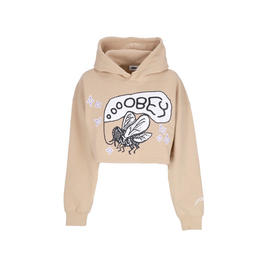 felpa girocollo corta donna kylo baby hood matching sets OAT MILK