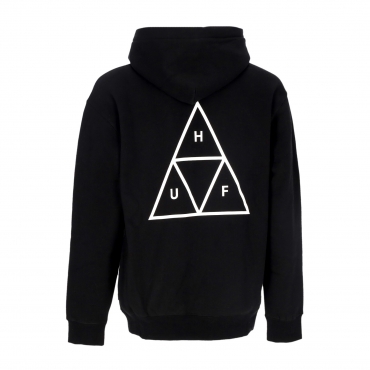 felpa cappuccio uomo set triple triangle po hoodie BLACK