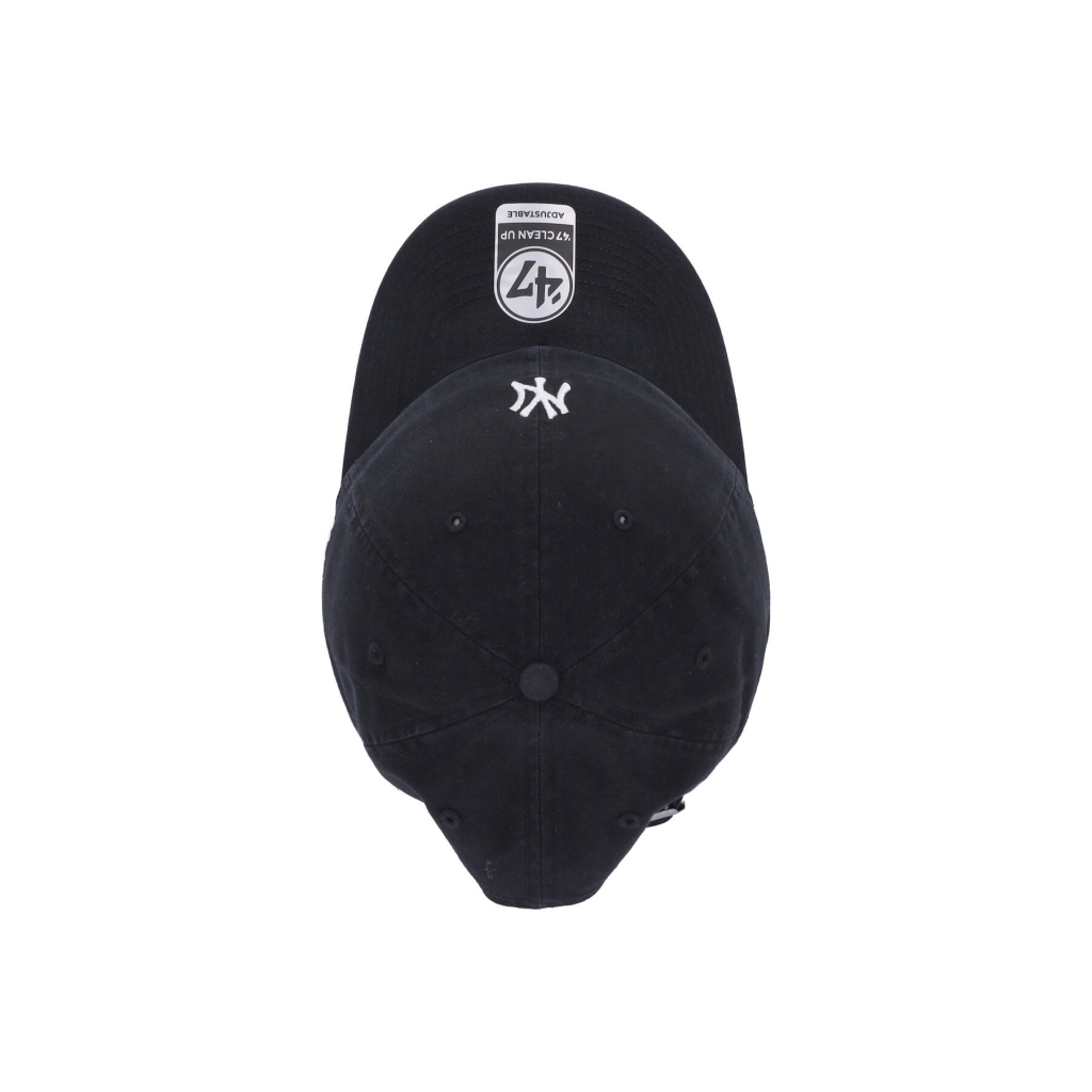 cappellino visiera curva uomo mlb baserunner clean up neyyan BLACK/WHITE