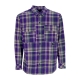 camicia manica lunga uomo banks flannel shirt PURPLE