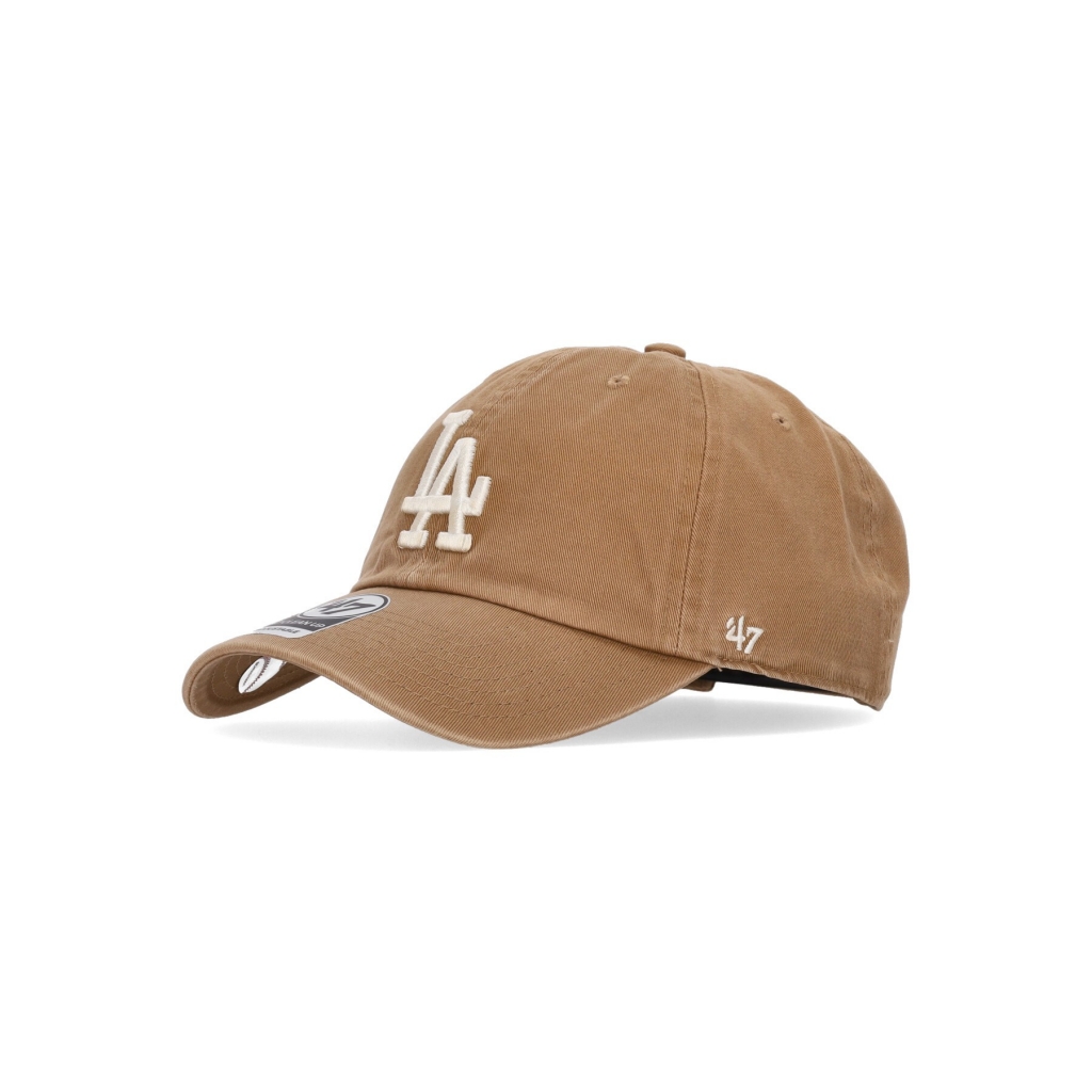 cappellino visiera curva uomo mlb clean up losdod CAMEL/WHITE