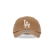 cappellino visiera curva uomo mlb clean up losdod CAMEL/WHITE
