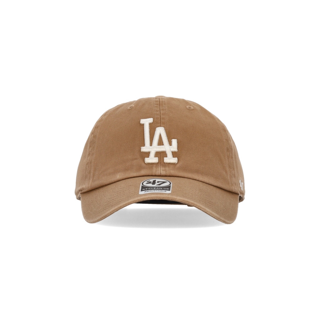 cappellino visiera curva uomo mlb clean up losdod CAMEL/WHITE