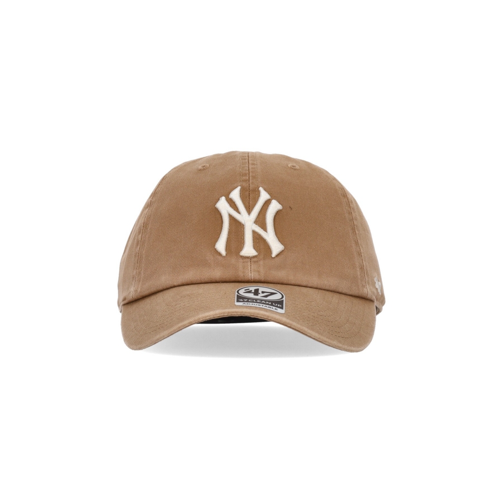 cappellino visiera curva uomo mlb clean up neyyan CAMEL/WHITE