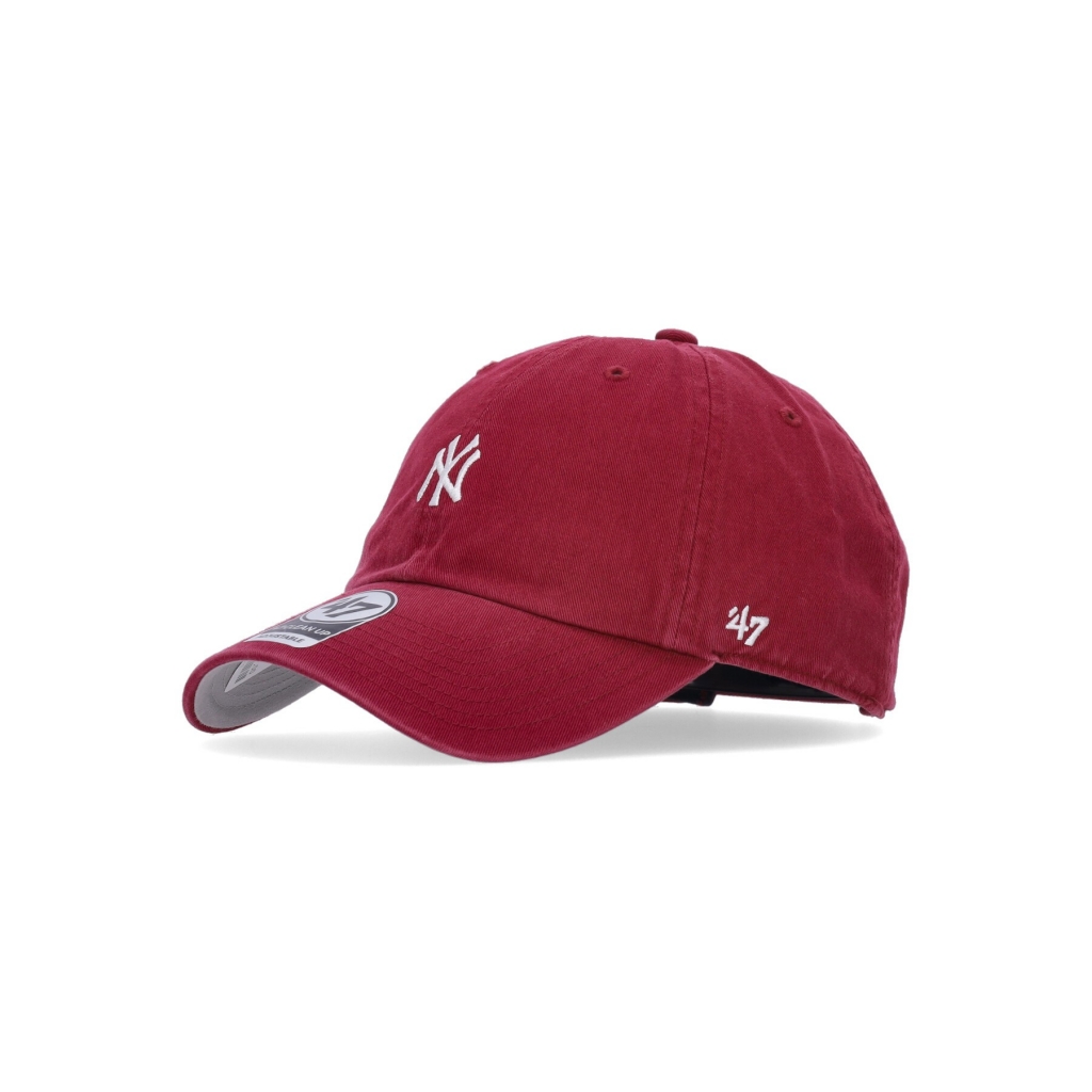 cappellino visiera curva uomo mlb baserunner clean up neyyan DARK RED/WHITE