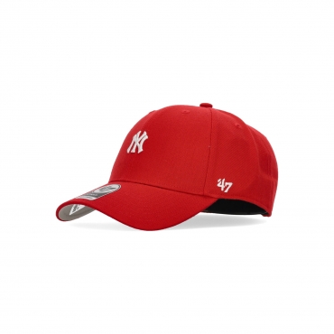 cappellino visiera curva uomo mlb base runner mvp neyyan RED/WHITE