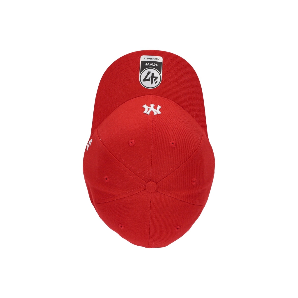 cappellino visiera curva uomo mlb base runner mvp neyyan RED/WHITE