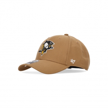 cappellino visiera curva uomo nhl mvp pitpen CAMEL
