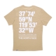 maglietta uomo coordinates tee KHAKI STONE