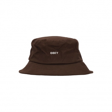 cappello da pescatore uomo bold twill bucket hat BROWN