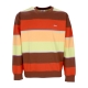 felpa girocollo uomo resol stripe crew fleece SEPIA MULTI