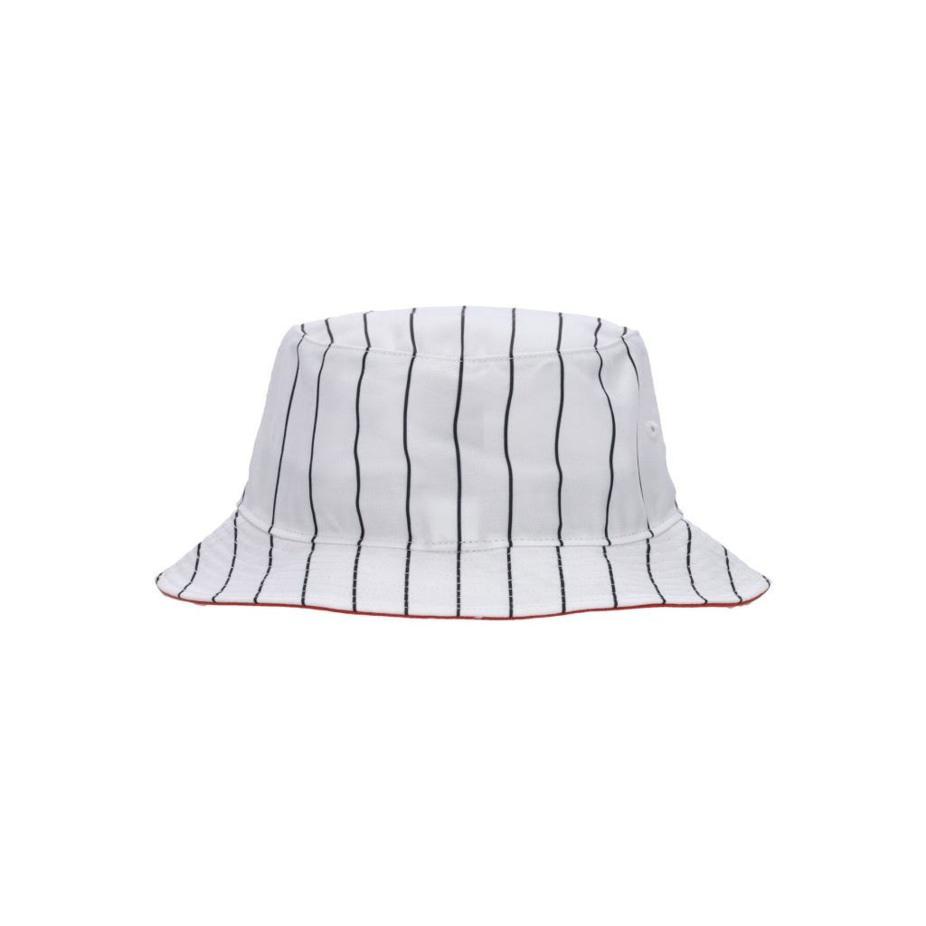 cappello da pescatore uomo mlb pinstriped bucket dettig WHITE/NAVY