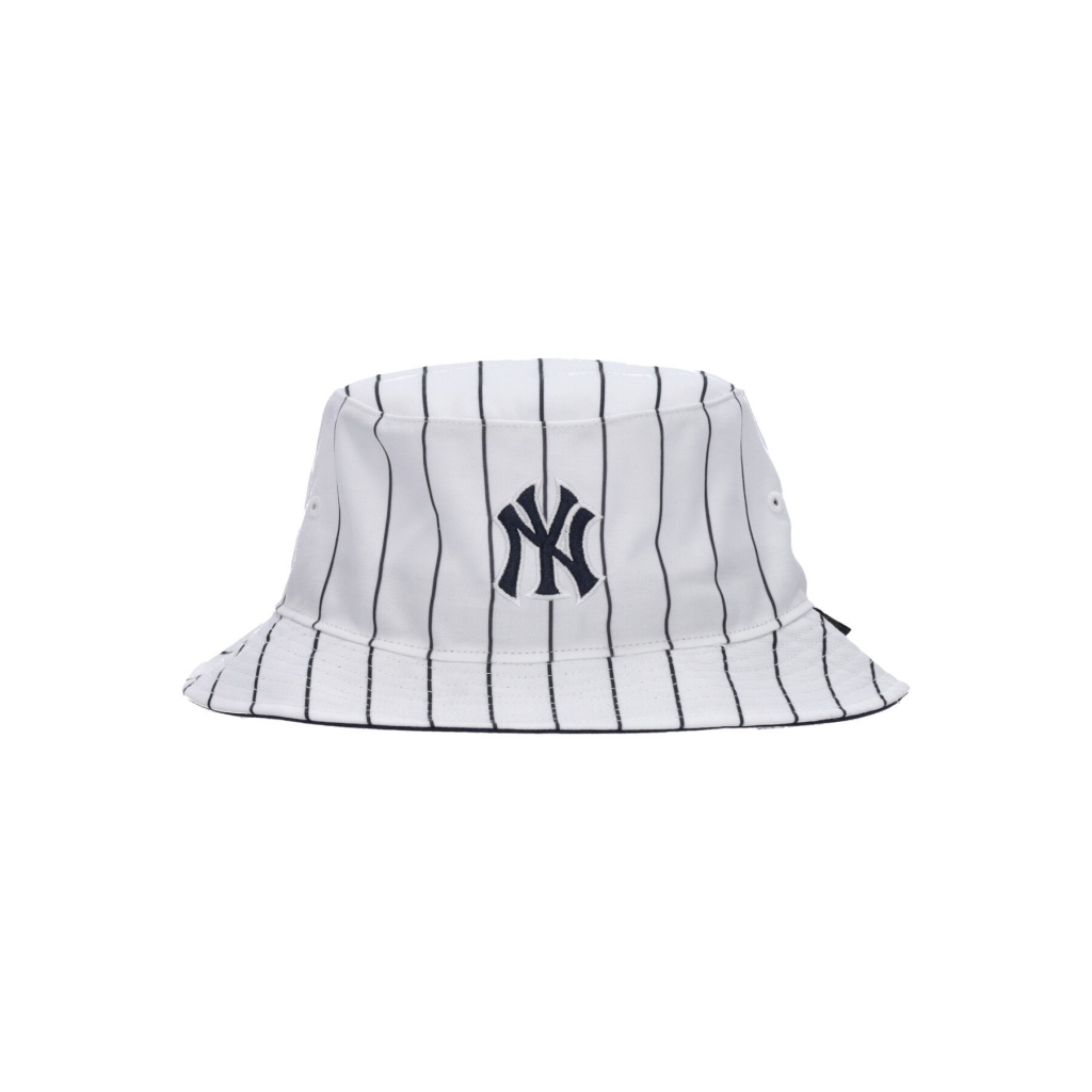 cappello da pescatore uomo mlb pinstriped bucket neyyan WHITE/NAVY