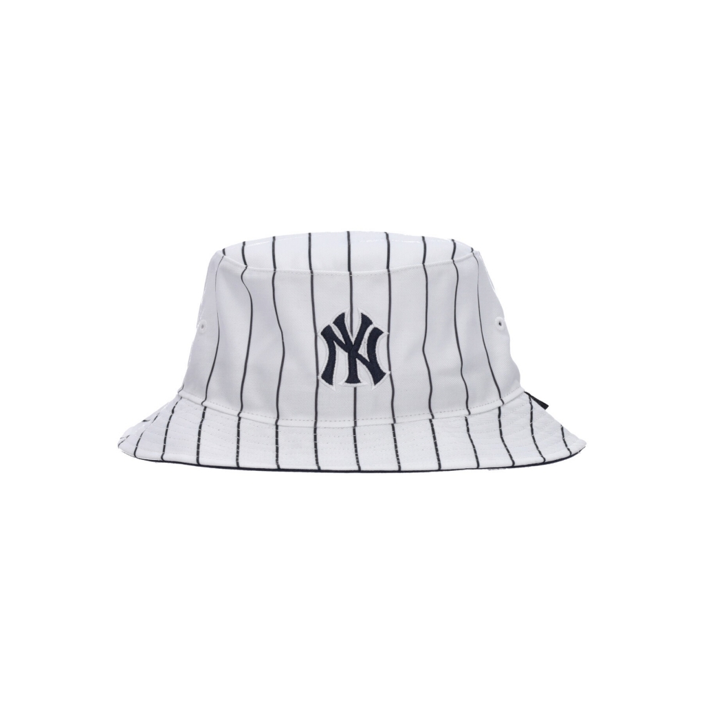 cappello da pescatore uomo mlb pinstriped bucket neyyan WHITE/NAVY