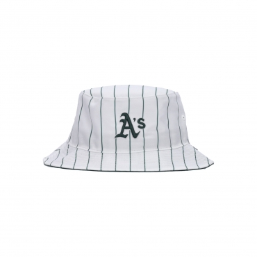 cappello da pescatore uomo mlb pinstriped bucket oakath WHITE/DARK GREEN