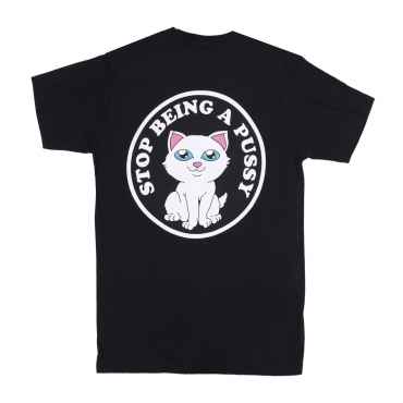 maglietta uomo stop being a pussy tee BLACK