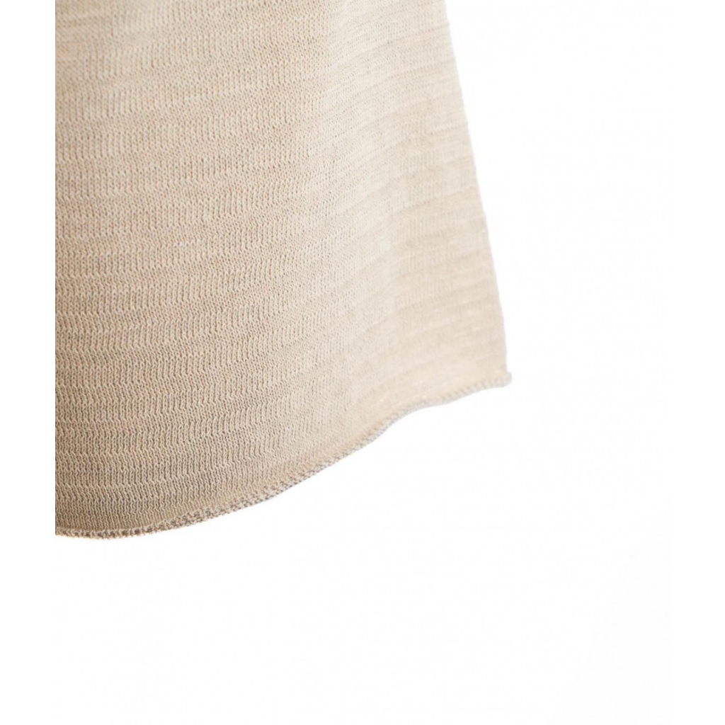 T-shirt in maglia beige