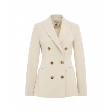 Blazer doppiopetto crema