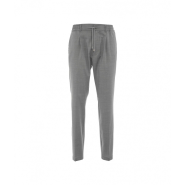 Joggers in lana vergine grigio