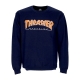 felpa girocollo uomo outlined crewneck NAVY ORANGE