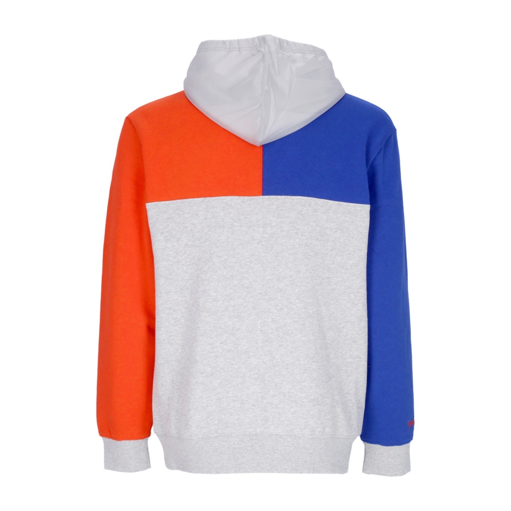 felpa cappuccio uomo nba tie breaker fleece hoodie hardwood classics neykni GREY HEATHER/ROYAL