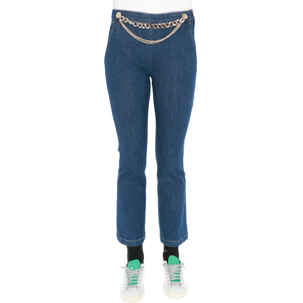 Jeans Liu Jo Jeans Donna Pant Denim Army HW DENIM BLUE