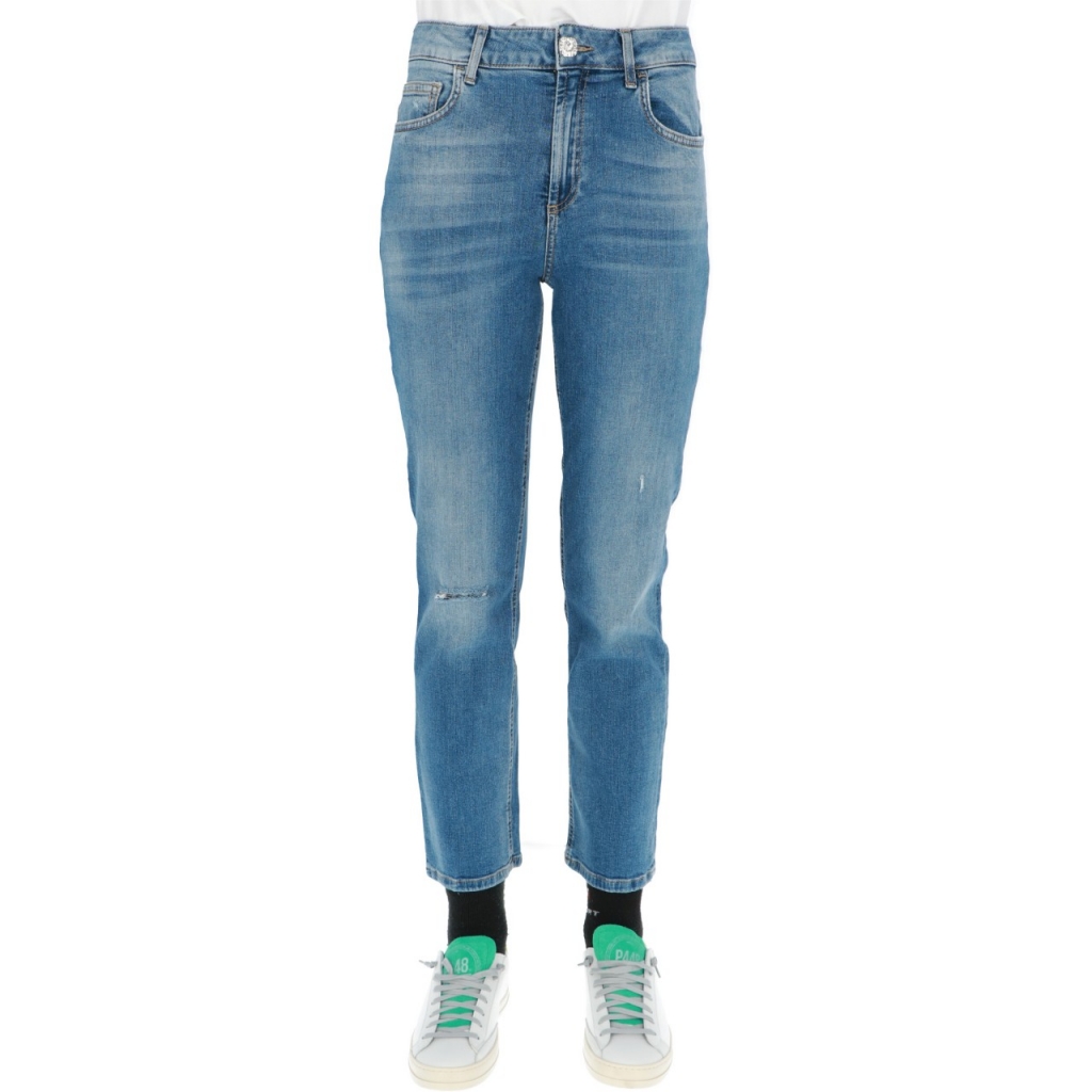 Jeans Liu Jo Jeans Donna Pant Straight Fit H DENIM BLUE