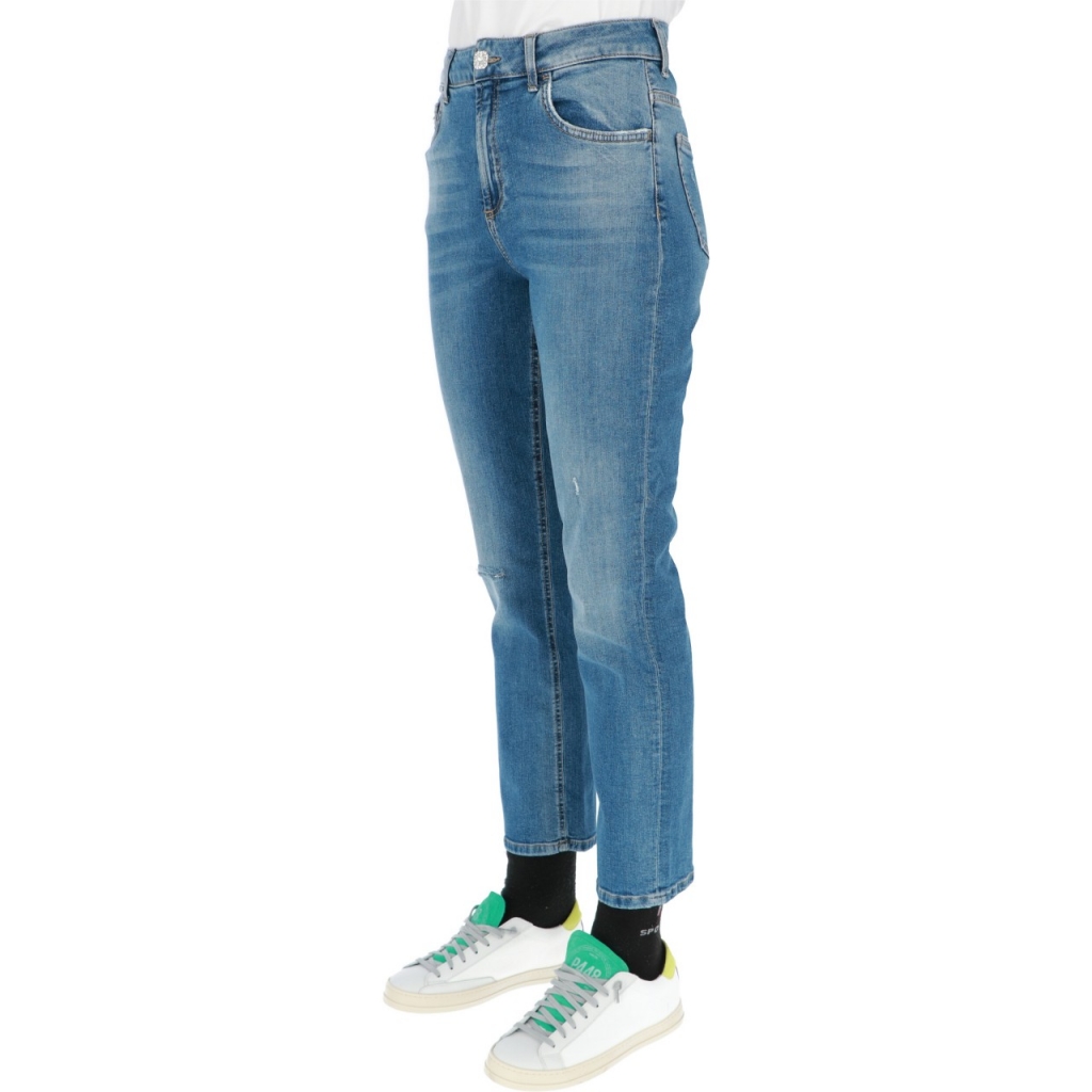 Jeans Liu Jo Jeans Donna Pant Straight Fit H DENIM BLUE