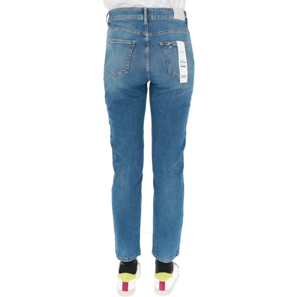 Jeans Liu Jo Jeans Donna Pant Straight Fit H DENIM BLUE