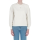 Felpa Calvin Klein Jeans Donna Mom Micro Monologo YBI IVORY