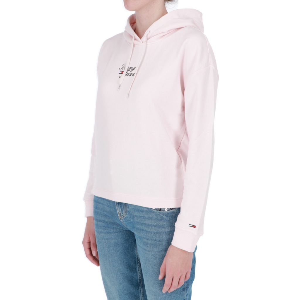Felpa Tommy Hilfiger Donna Essential Logo TJ9 FAINT PINK