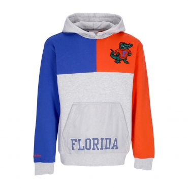 felpa cappuccio uomo ncaa tie breaker fleece hoodie flogat GREY HEATHER/ROYAL