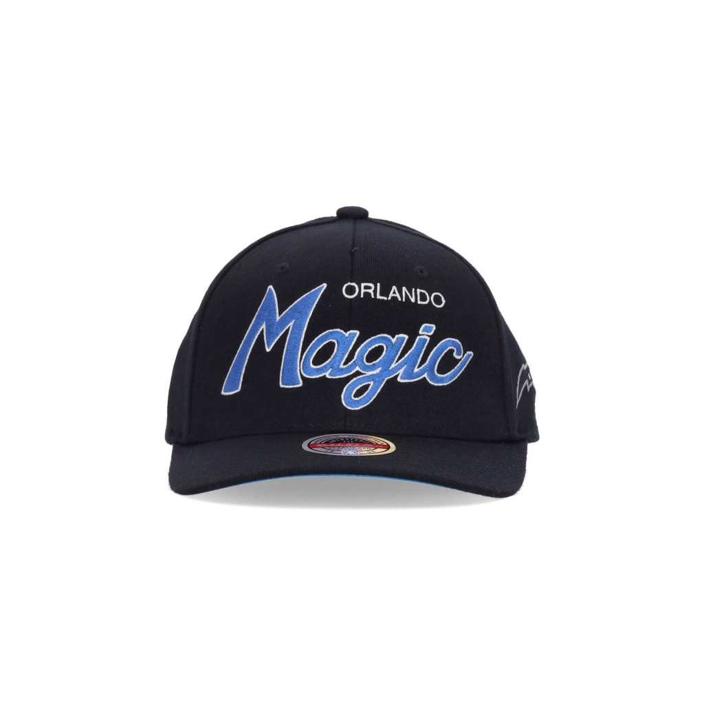 cappellino visiera curva uomo nba team script 20 stretch snapback orlmag BLACK