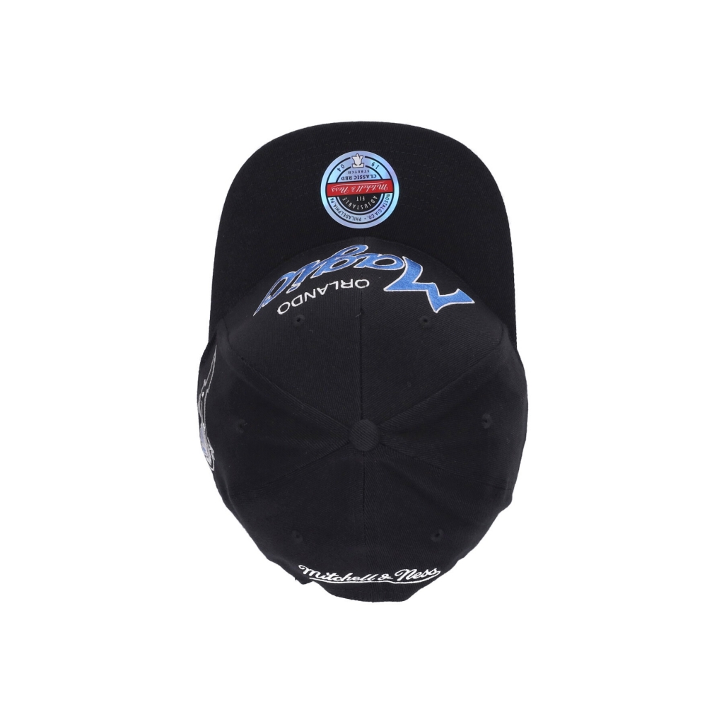 cappellino visiera curva uomo nba team script 20 stretch snapback orlmag BLACK
