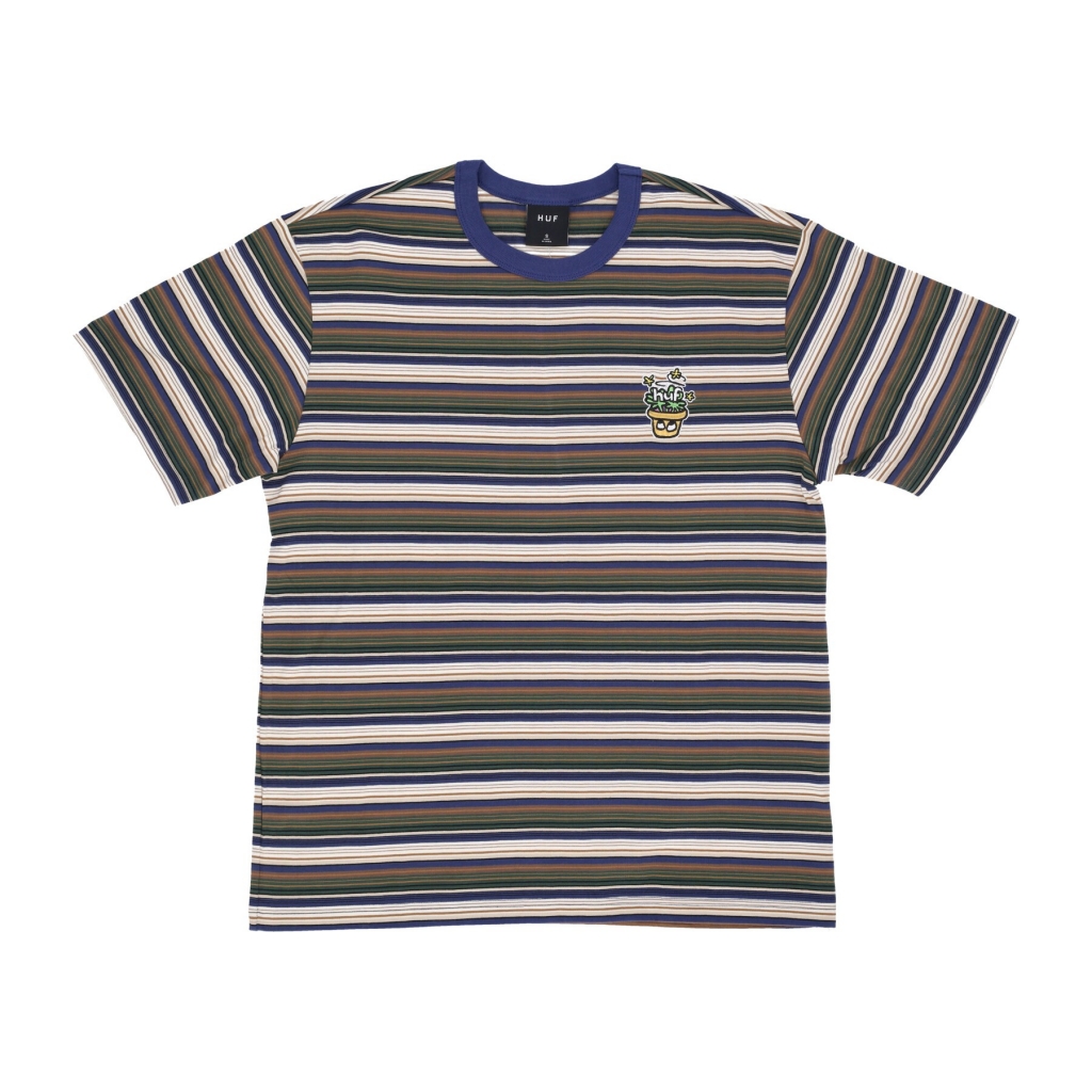 maglietta uomo pot head striped knit top OLIVE