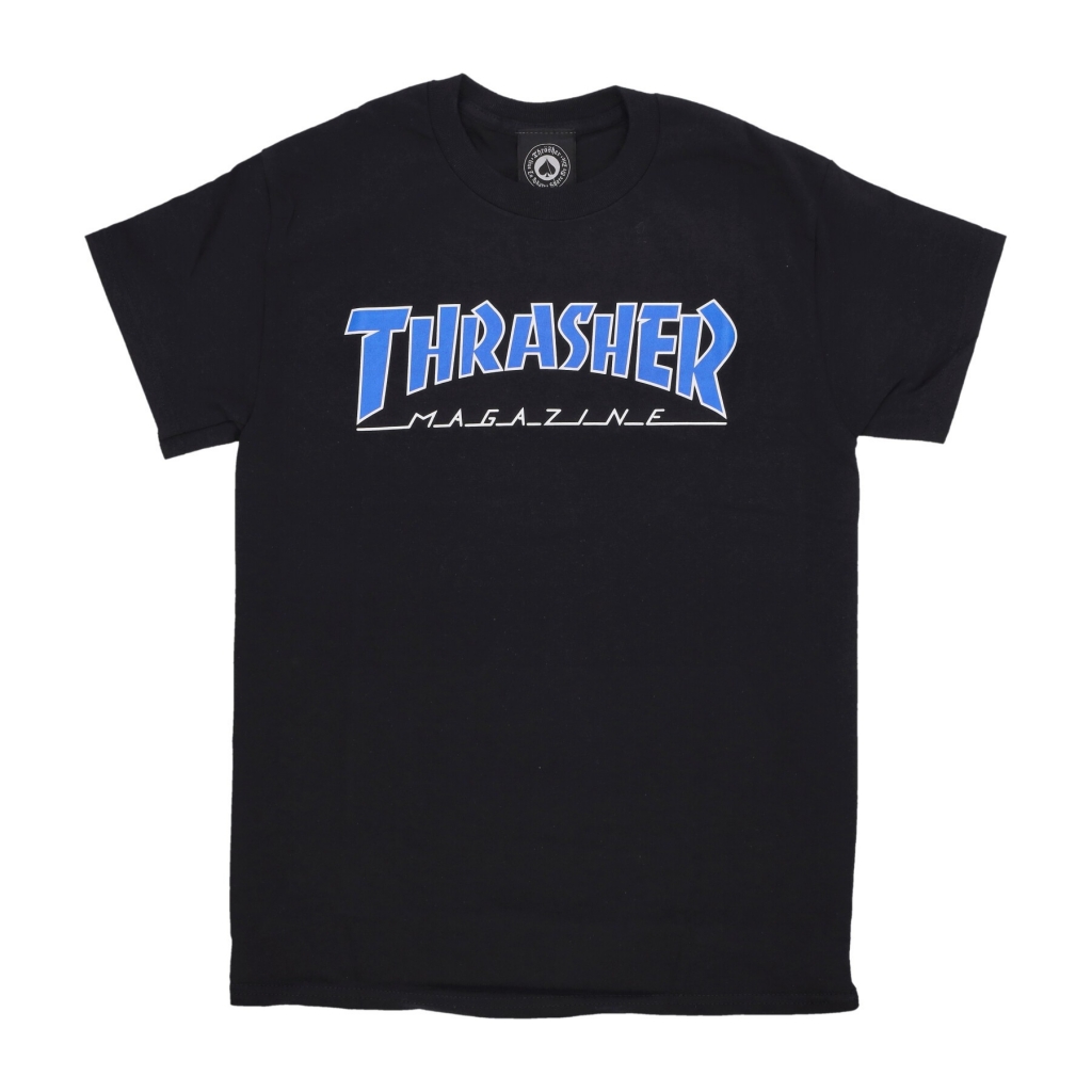 maglietta uomo outline tee BLACK/BLUE