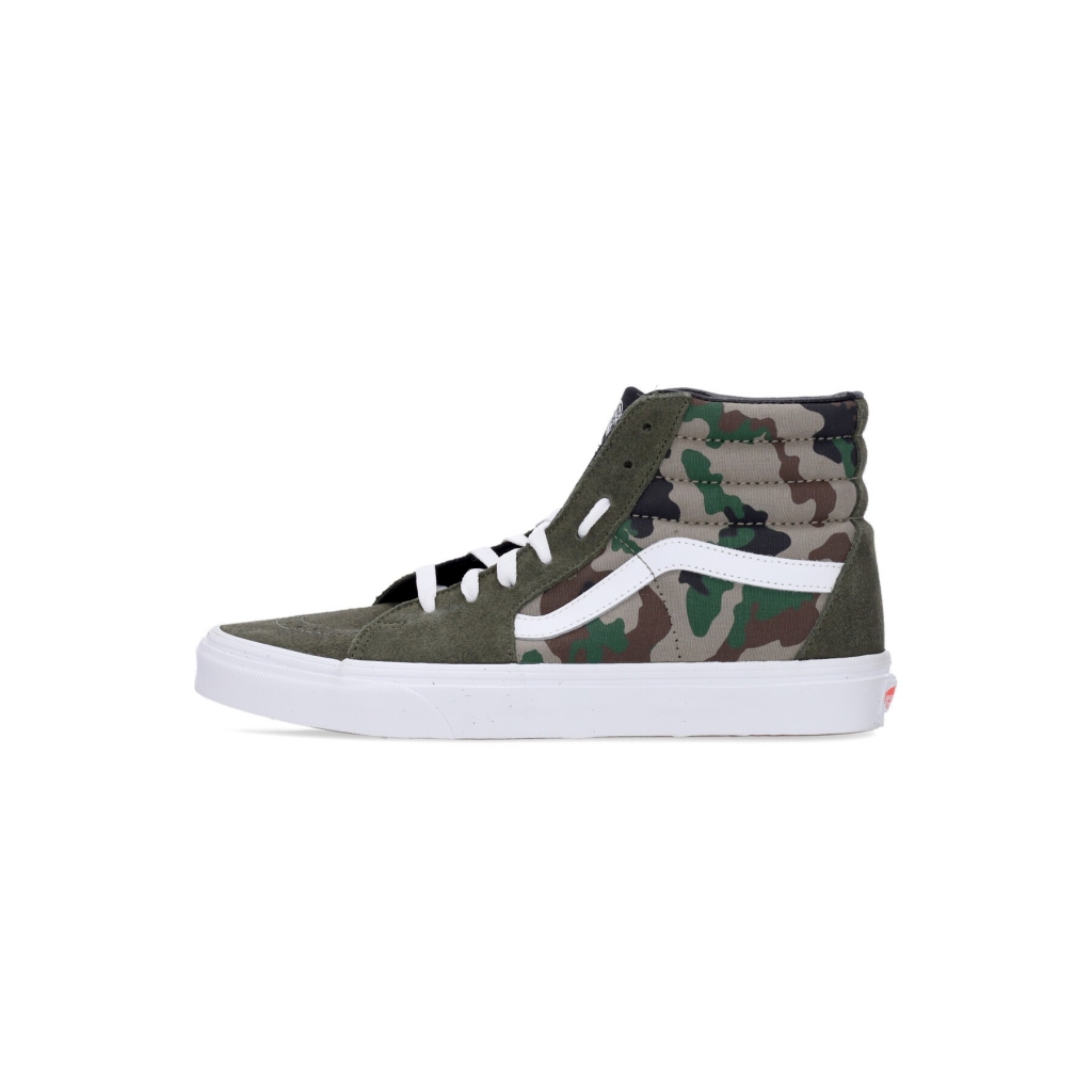 scarpa alta uomo sk8-hi CAMO OLIVE/WHITE