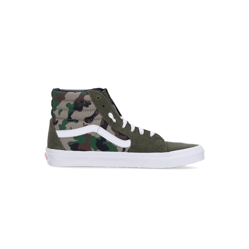 scarpa alta uomo sk8-hi CAMO OLIVE/WHITE