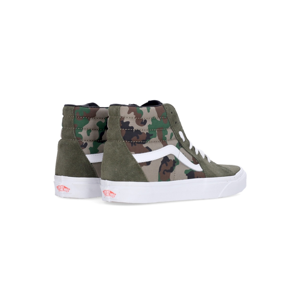 scarpa alta uomo sk8-hi CAMO OLIVE/WHITE