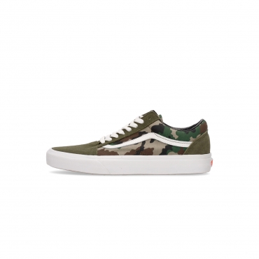 scarpa bassa uomo old skool CAMO OLIVE/WHITE