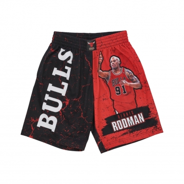 pantaloncino tipo basket uomo nba burst mesh short no 91 dennis rodman chibul ORIGINAL TEAM COLORS