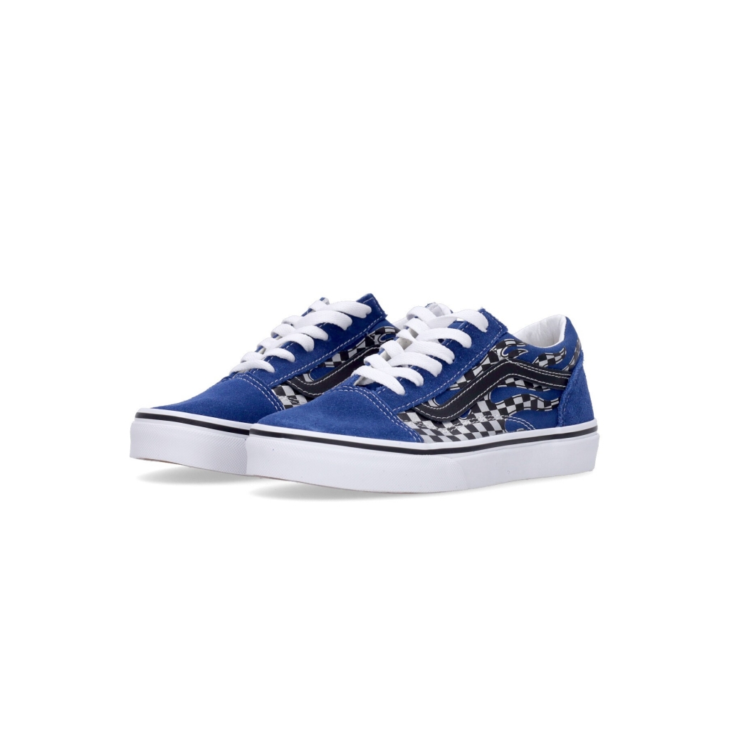 scarpa bassa ragazzo old skool REFLECT CHECK FLAME/TRUE BLUE