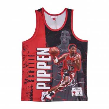 canotta tipo basket uomo nba burst mesh tank no 33 scottie pippen chibul ORIGINAL TEAM COLORS