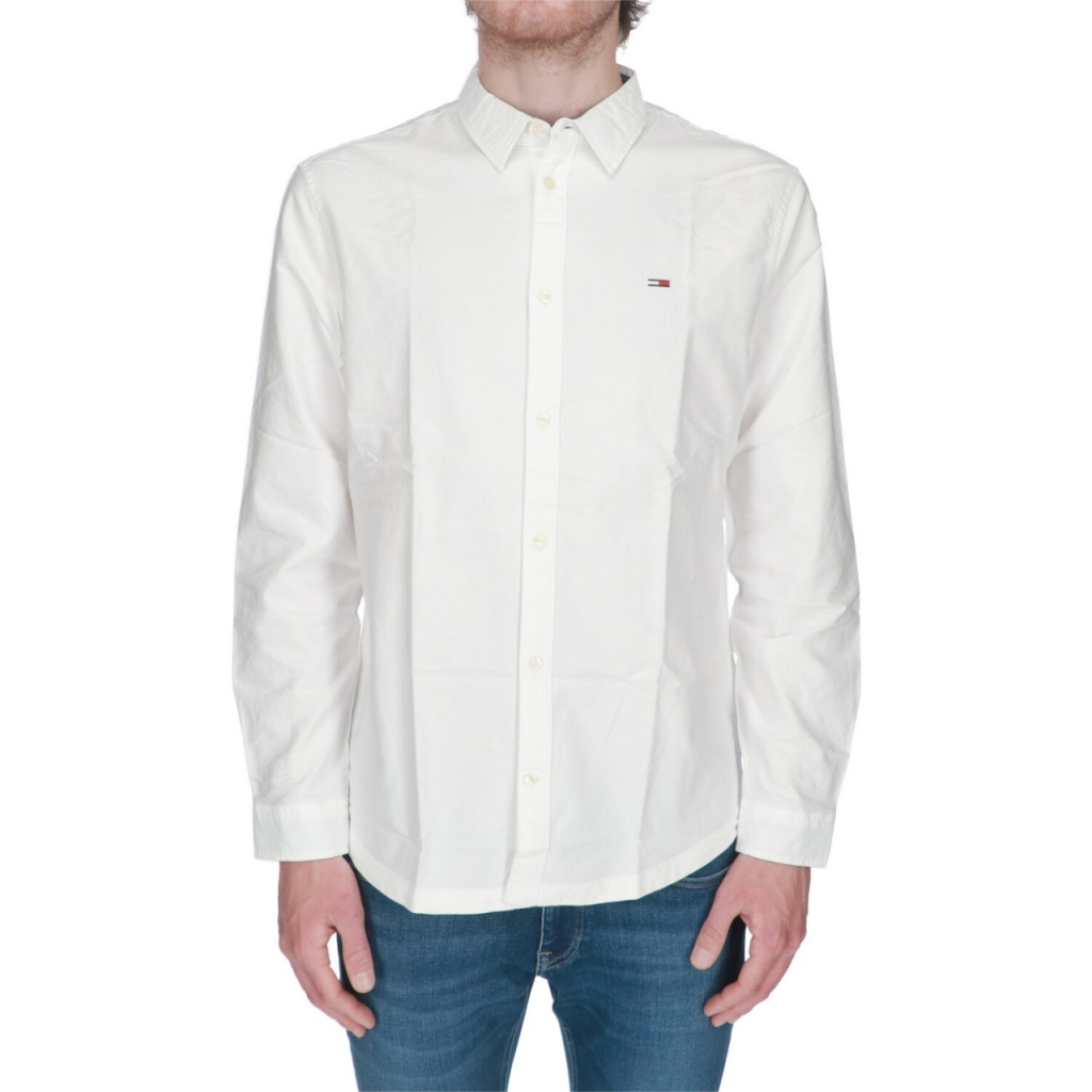 Camicia Tommy Hilfiger Jeans Uomo Classic OXford YBR WHITE