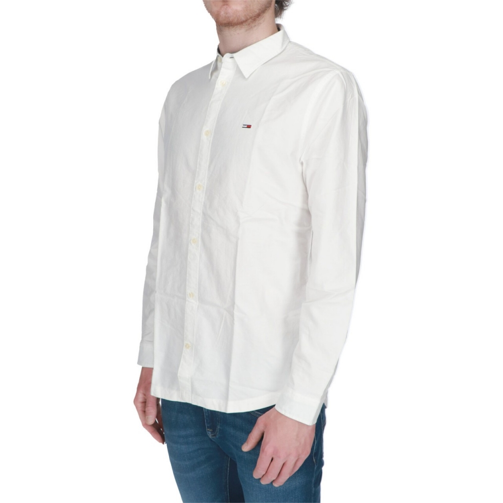 Camicia Tommy Hilfiger Jeans Uomo Classic OXford YBR WHITE