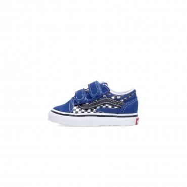 scarpa bassa bambino old skool v REFLECT CHECK FLAME/TRUE BLUE