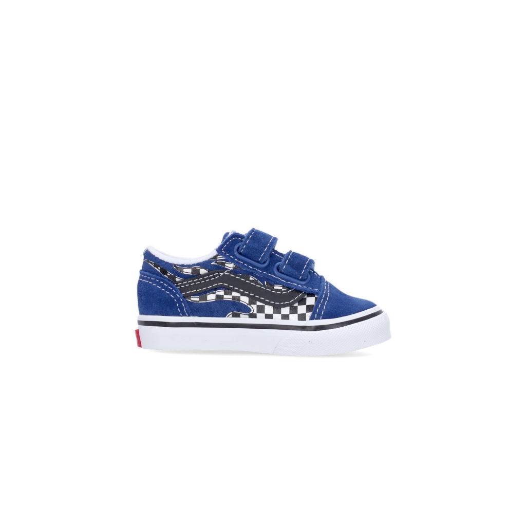 scarpa bassa bambino old skool v REFLECT CHECK FLAME/TRUE BLUE